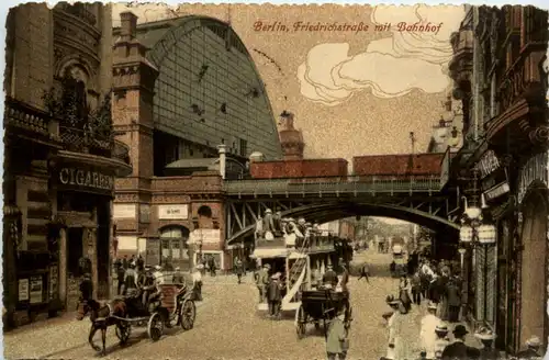 Berlin, Friedrichstrasse mit Bahnhof -374172