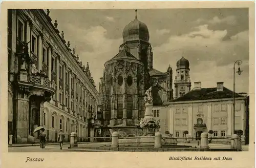 Passau, Bischöfliche Residenz mit Dom -455688