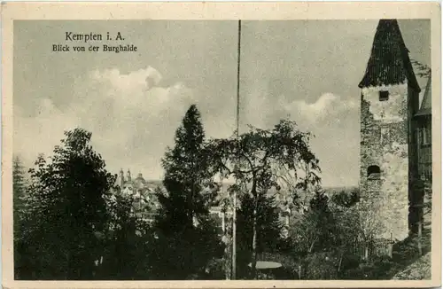 Kempten, Blick von der Burghalde -374506