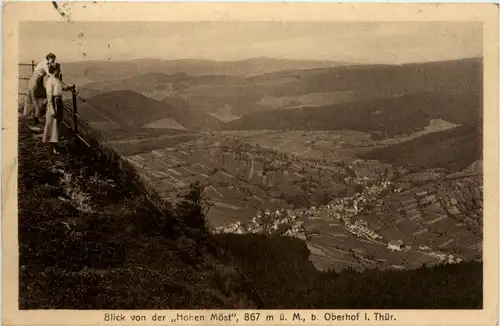 Oberhof, Blick von der Hohen Möst -455768