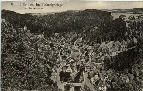 Kurort Berneck im Fichtelgebirge, vom Rothersfelsen -455644