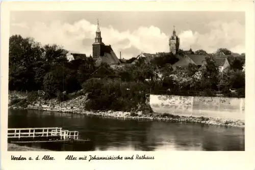 Verden a.d. Aller, mit johanniskirche und Rathaus -374926