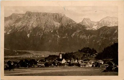 Oberaudorf, mit Kaisergebirge und Ellmauerhalt -374842