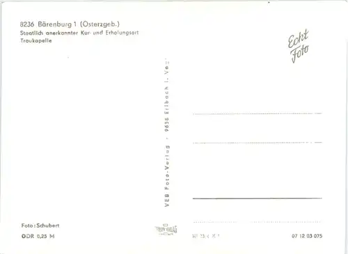 Bärenburg Kurort, Traukapelle -455378