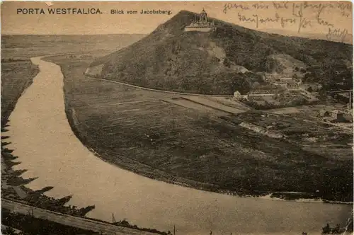 Porta Westfalica, Blick vom Jacobsberg -455914