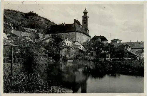 Eichstätt, Altmühlpartie bei St. Walburg -455994