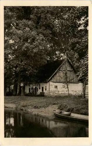 Spreewald, Die Quappenschänke am Groblitzafliess -456284