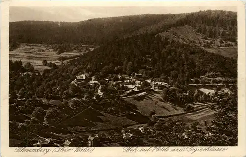 Schwarzburg, Blick auf Hotels -455758