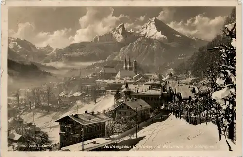 Berchtesgaden mit Watzmann -455620