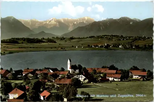 Riegsee mit Murnau und Zugspitze -455700