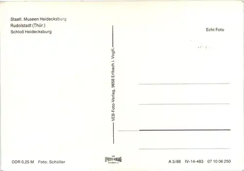 Staatl. Museen Heidecksburg Rudolstadt -455826