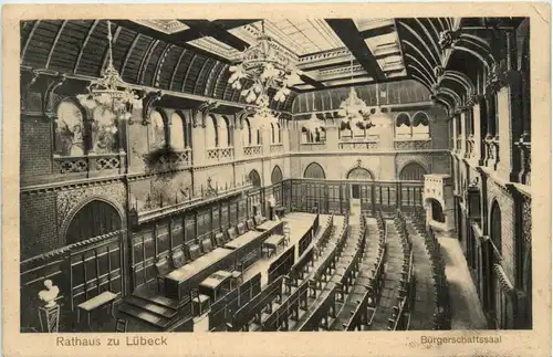 Lübeck, Rathaus, Bürgerschaftssaal -456768