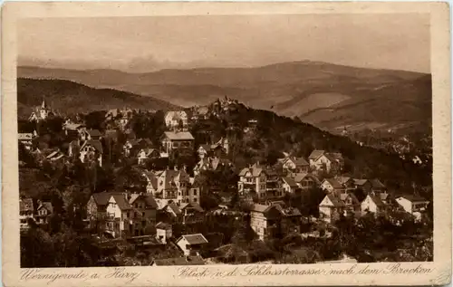 Wernigerode, Blick von der Schlossterrasse -455946