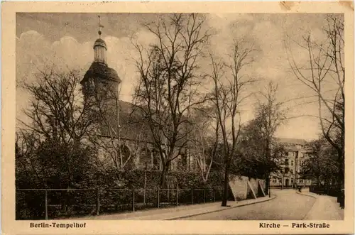 Berlin, Tempelhof, Kirche - Parkstrasse -374328