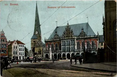 Bremen, Marktplatz mit Liebfrauenkirche -456674
