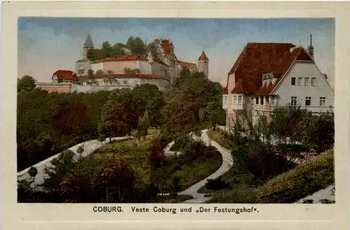 Coburg, Veste Coburg und der Festungshof -456968