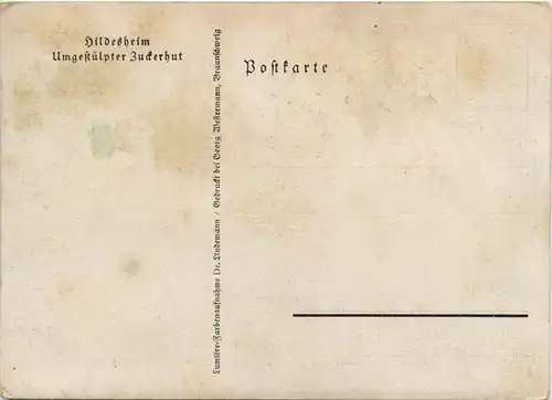 Hildesheim, Umgestülpter zuckerhut -456754