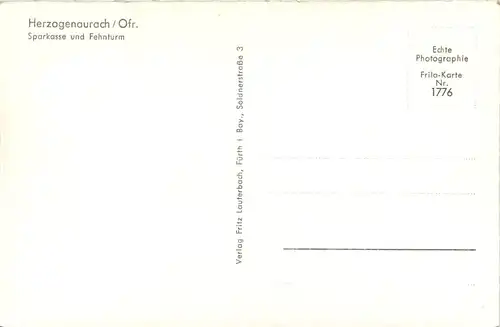 Herzogenaurach, Sparkasse und Fehnturm -457128