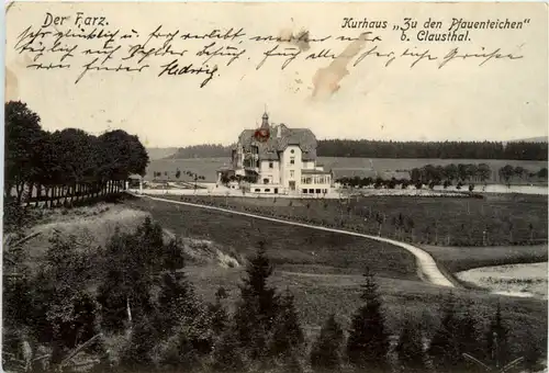 Der Harz, kurhaus zu den Pfauenteichen b. Clausthal -456578