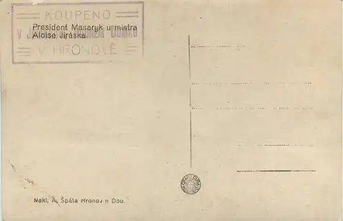 President Masaryk u mistra Aloise Jiraska -76718