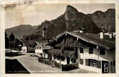 Garmisch-Partenkirchen, Oberammergau, Partie in der Dedlerstrasse -456466