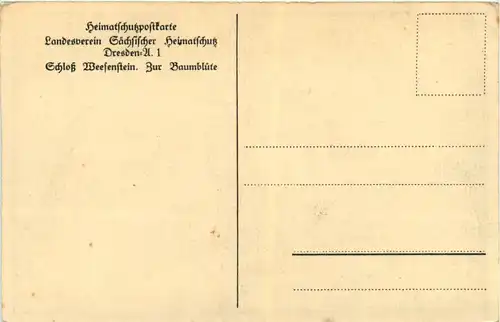 Heimatschutzpostkarte landesverein Sächsische Heimatschutz Dresden -455276