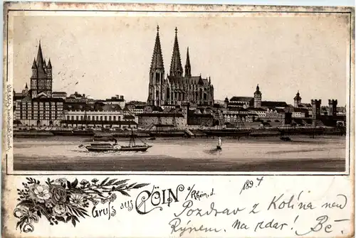 Gruss aus Köln - Litho Vorläufer 1894 -454240