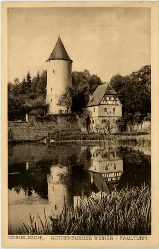 Dinkelsbühl, Rothenburger Weiher-Faulturm -455356