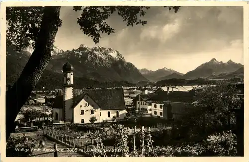 Wallgau mit Karwendel -77176