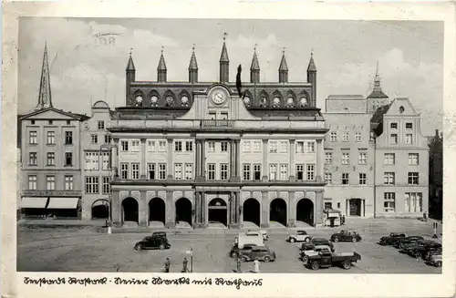 Rostock - Markt mit Rathaus -454176