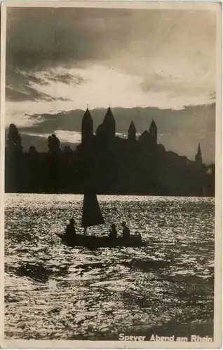 Speyer - Abend am Rhein -454460