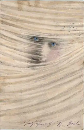 Künstlerkarte Frau -77410