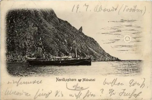 Nordkaphorn og Midnatsol -453892