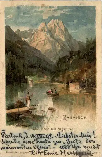 Garmisch - Risser-See mit Zugspitze -454098