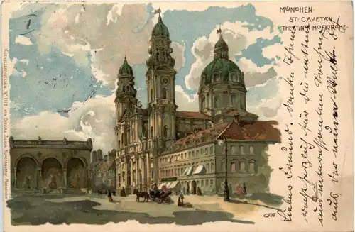 München - St. Cajetan - Litho -454238