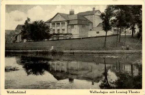 Wolfenbüttel - Wallanlagen mit Lessing Theater - Feldpost 3. Reich -454572