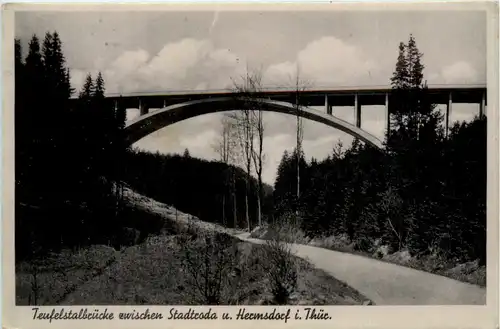 Teufelstalbrücke zwischen Stadtroda u. hermsdorf -456536