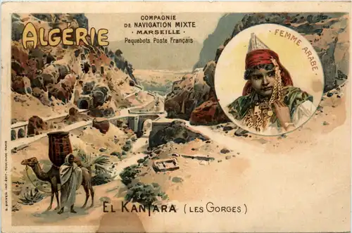 El Kantara - Femme Arabe - Litho -457550