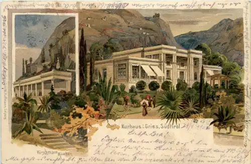 Bozen - Kurhaus Gries - Litho -458972