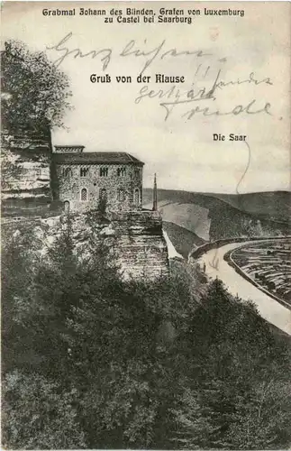 Gruss von der Klause - Kastel bei Saarburg -459290