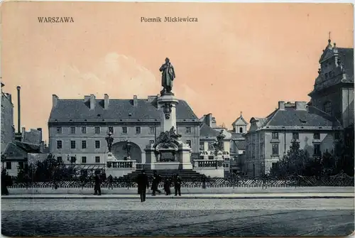 Warszawa - Pomnik Mickiewicza -441126