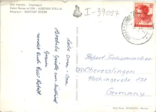Val Venosta - GAsthof Stern -458628