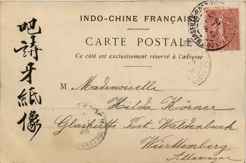 Tonkin - Transport de Cochons sur une Brouette -458526