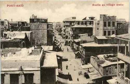 Port Said - Ruelle au village arabe -458606