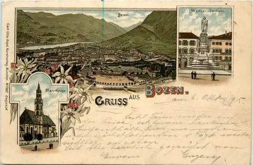Gruss aus Bozen - Litho 1895 -458772