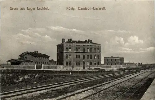 Lager-Lechfeld, Grüsse, Königl. Garnison-Lazarett -357940