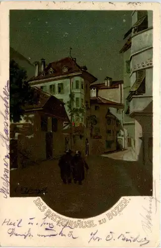 Bozen - Das Batzenhäusl - Litho -458904
