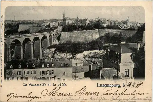 Luxembourg - La Passerelle et la ville -459288