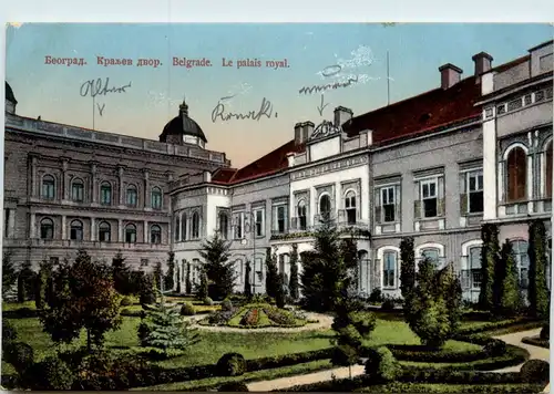 Belgrade - Le palais royal - Feldpost 13. KW Armee Korps -460262