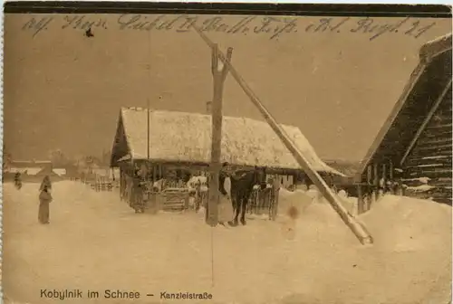Kubylnik im Schnee - Kanzleistrasse - Feldpost -461042